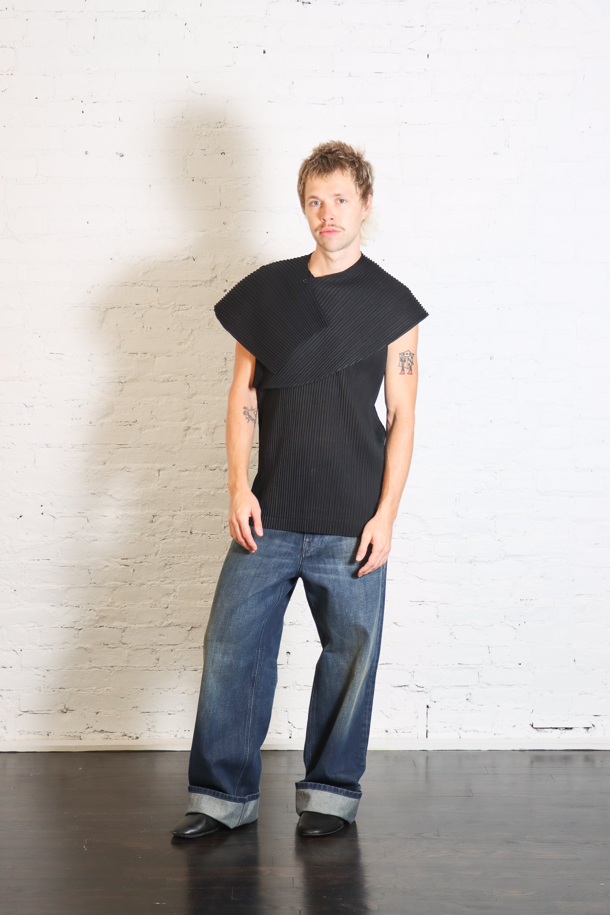 Agave Mesh Vest in Black by Homme Plissé Issey Miyake-Homme Plissé Issey Miyake-Idlewild-Cincinnati