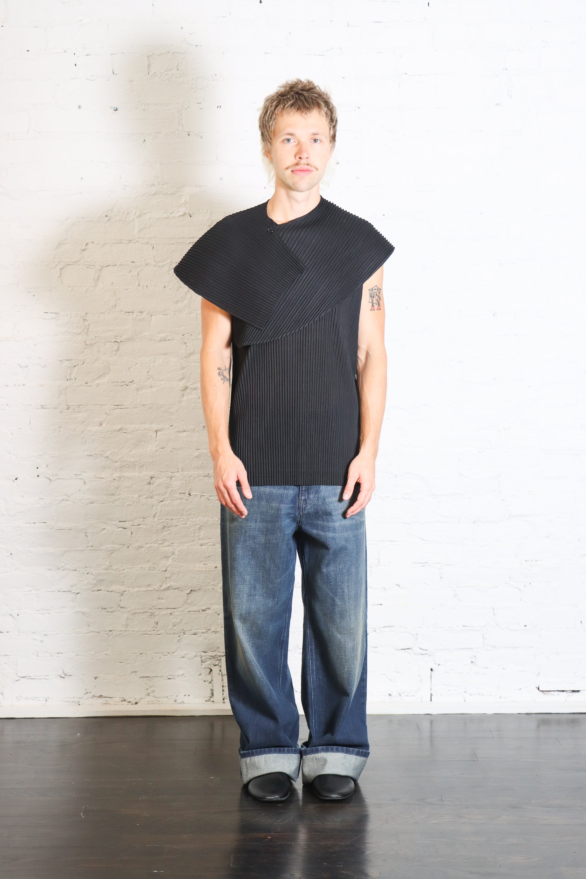 Agave Mesh Vest in Black by Homme Plissé Issey Miyake-Homme Plissé Issey Miyake-Idlewild-Cincinnati
