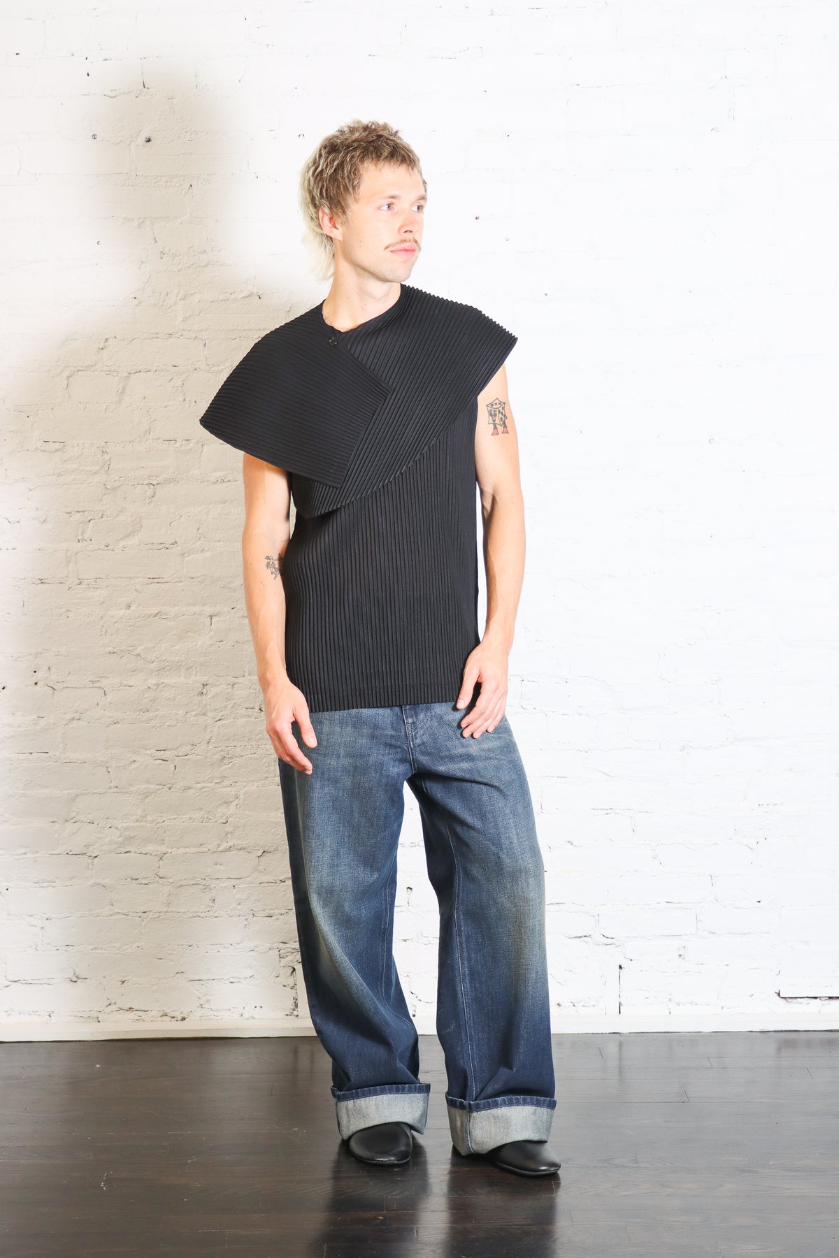 Agave Mesh Vest in Black by Homme Plissé Issey Miyake-Homme Plissé Issey Miyake-Idlewild-Cincinnati