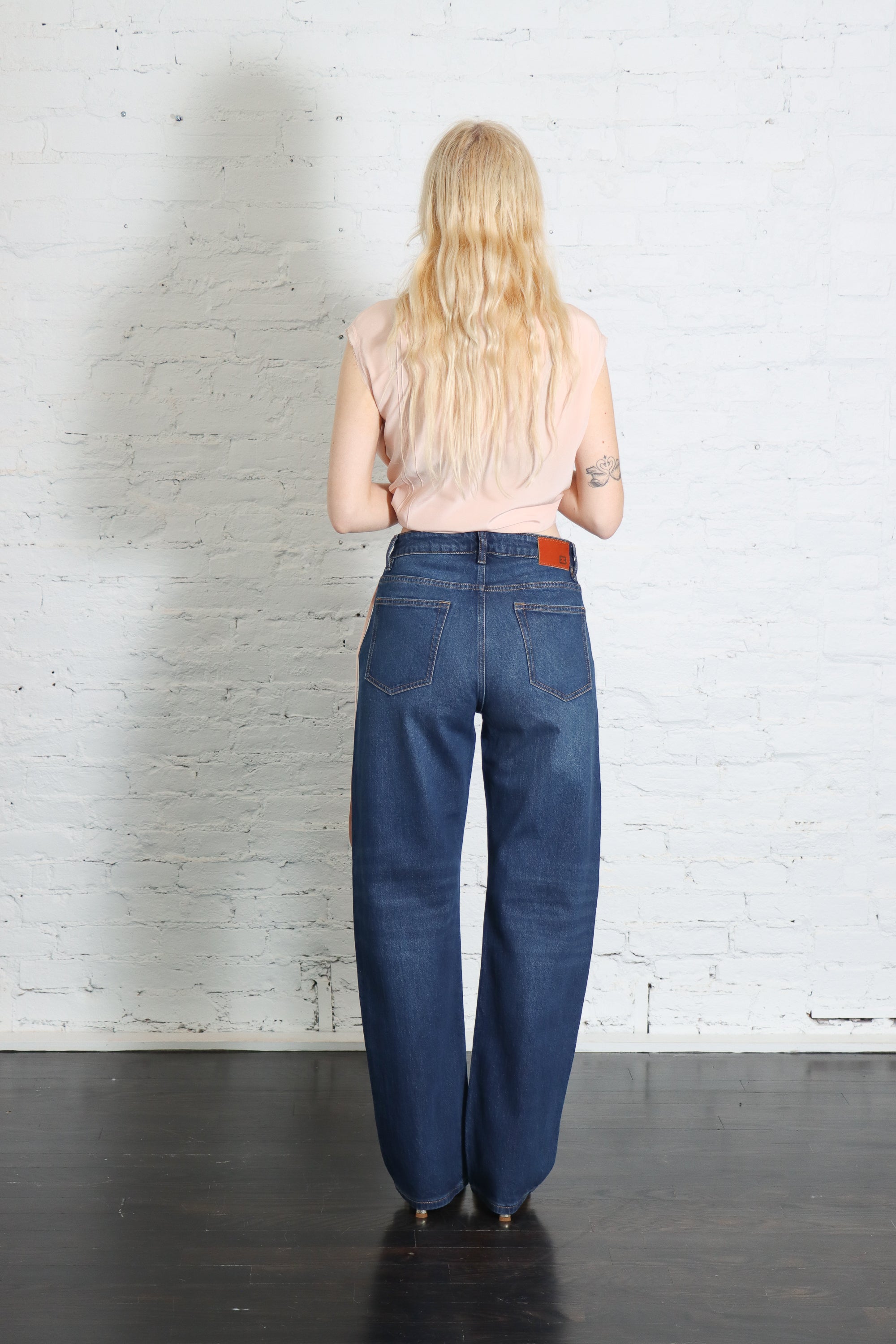 Alida Loose Bowed Jeans in Tribeca by EB Denim-EB Denim-Idlewild-Cincinnati