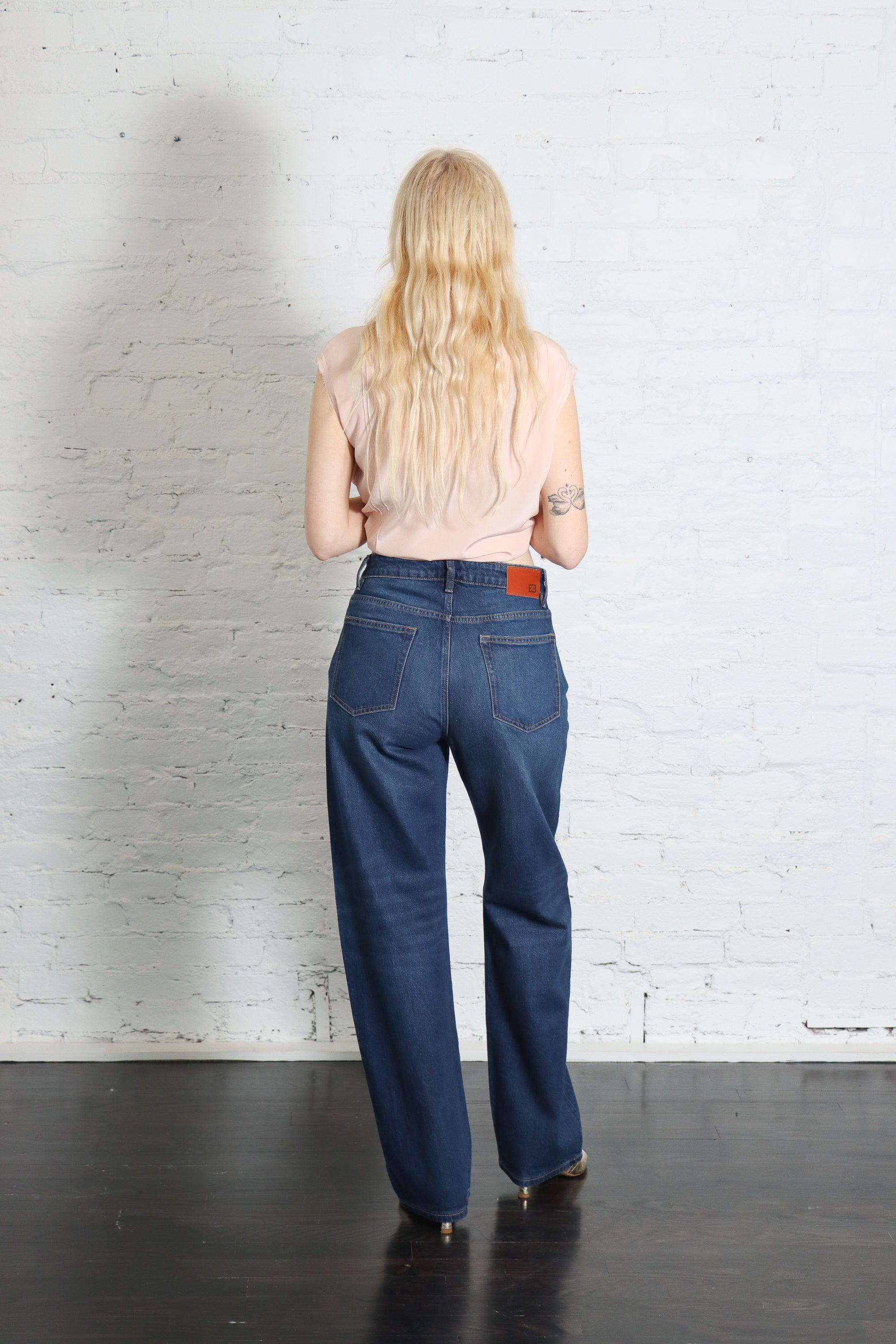 Alida Loose Bowed Jeans in Tribeca by EB Denim-EB Denim-Idlewild-Cincinnati