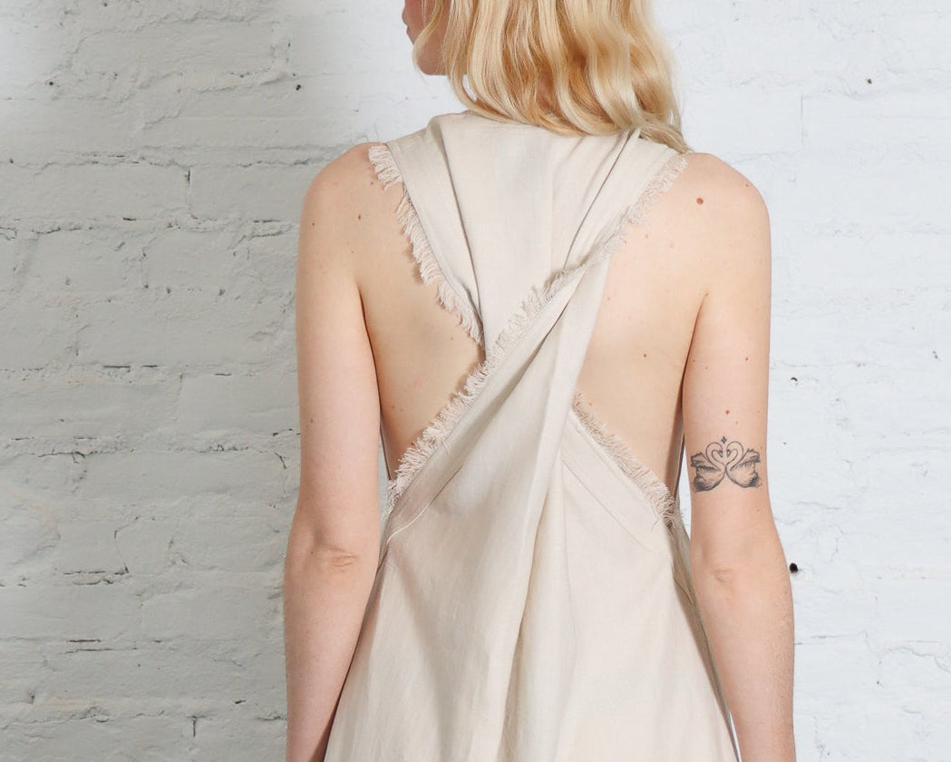 nanushka linen dress Nanushka Rayen Dress in Ivory
