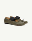 Anatomic Numeric Ballerinas in Green by MM6 Maison Margiela-MM6-Idlewild-Cincinnati