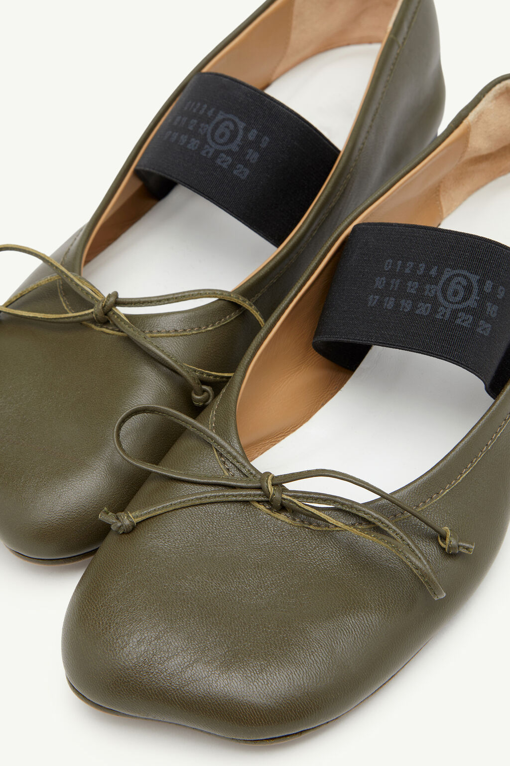 Anatomic Numeric Ballerinas in Green by MM6 Maison Margiela-MM6-Idlewild-Cincinnati