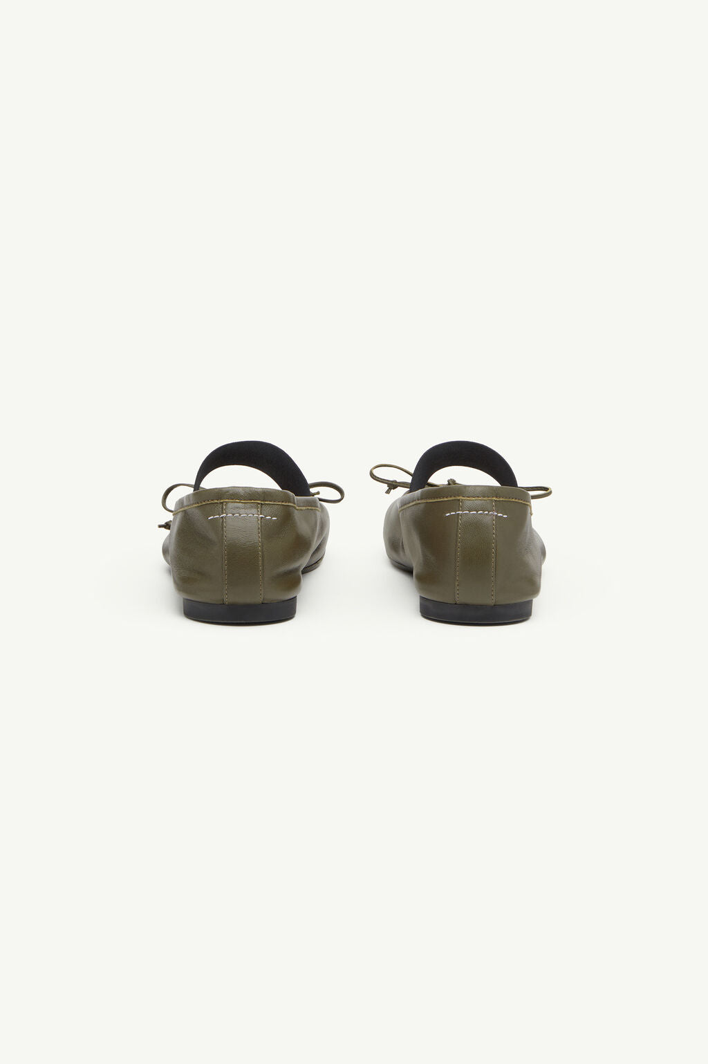 Anatomic Numeric Ballerinas in Green by MM6 Maison Margiela-MM6-Idlewild-Cincinnati