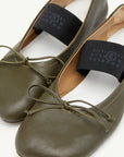 Anatomic Numeric Ballerinas in Green by MM6 Maison Margiela-MM6-Idlewild-Cincinnati