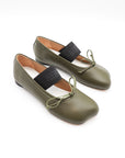 Anatomic Numeric Ballerinas in Green by MM6 Maison Margiela-MM6-Idlewild-Cincinnati