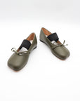 Anatomic Numeric Ballerinas in Green by MM6 Maison Margiela-MM6-Idlewild-Cincinnati