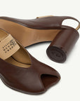 Anatomic Numeric Slingback in Brown by MM6 Maison Margiela-MM6-Idlewild