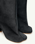 Anatomic Slip-on Suede Boots in Black by MM6 Maison Margiela-MM6-Idlewild