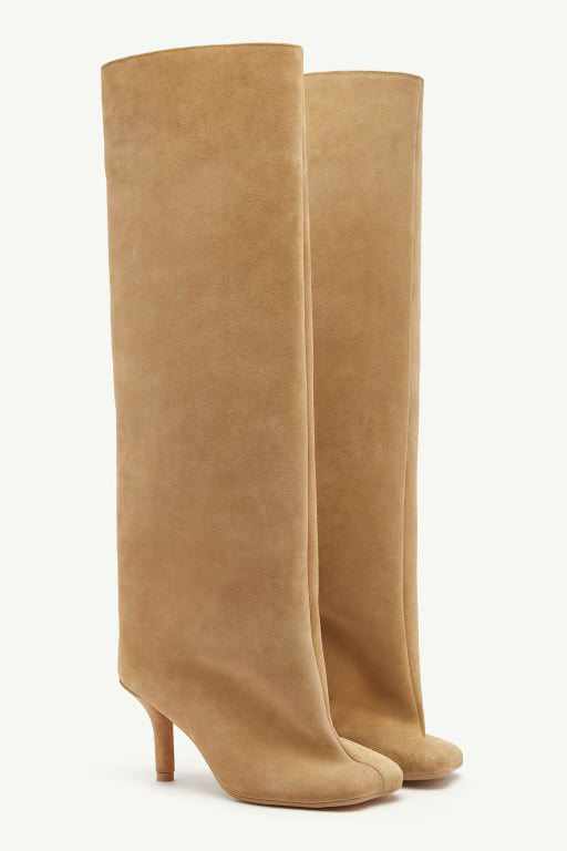 Anatomic Slip-on Suede Boots in Incense by MM6 Maison Margiela-Idlewild