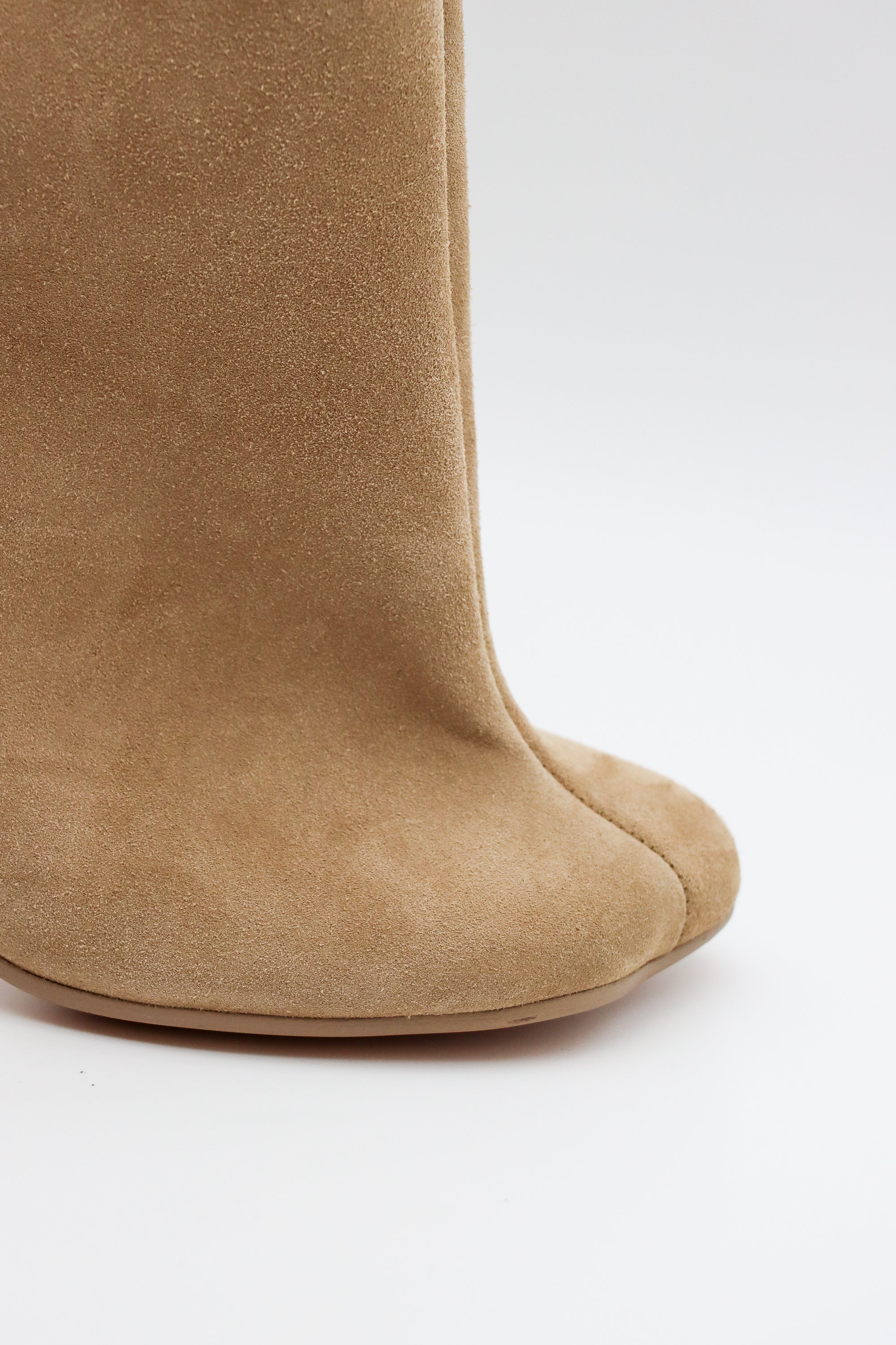 Anatomic Slip-on Suede Boots in Incense by MM6 Maison Margiela