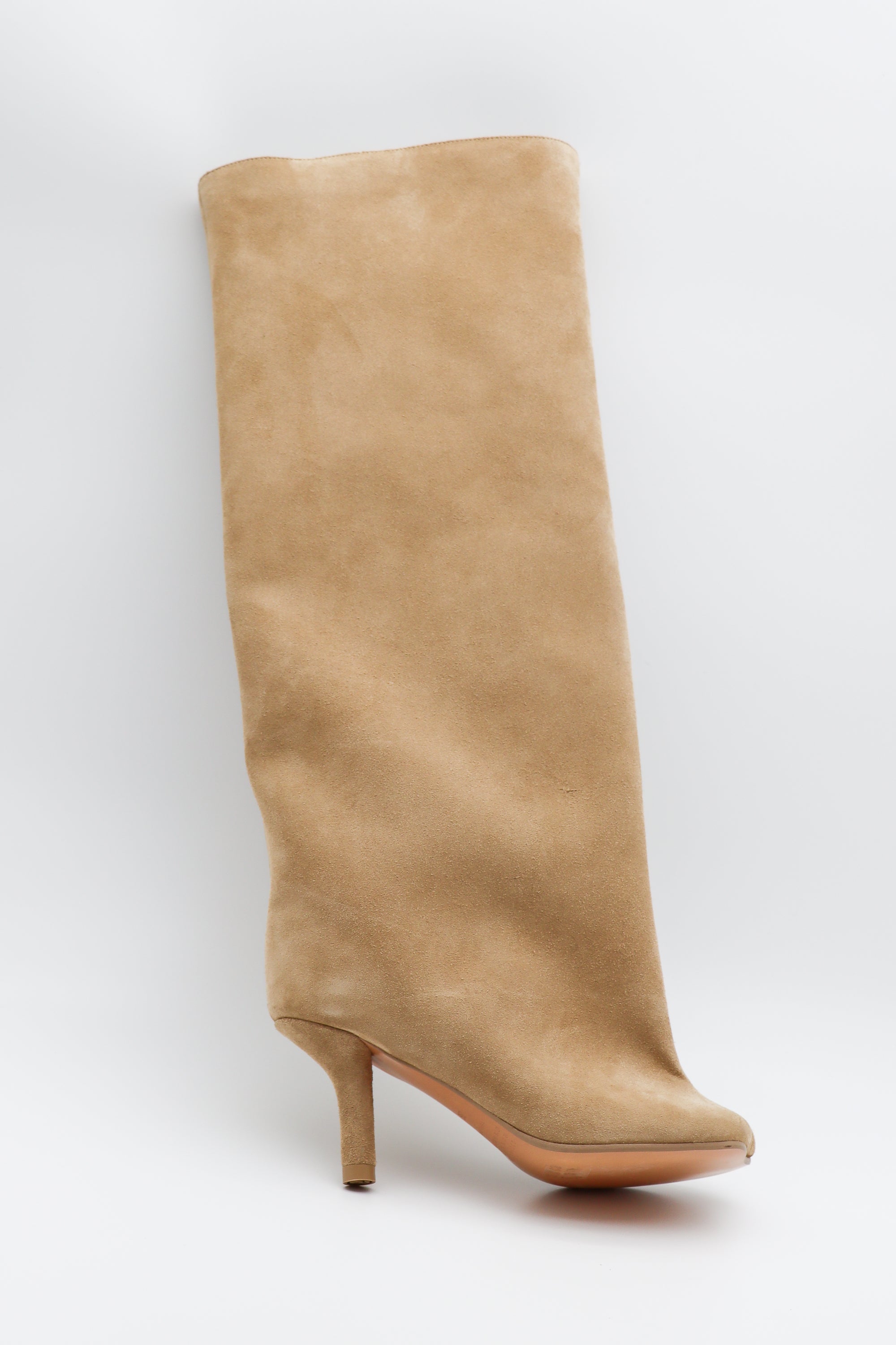 Anatomic Slip-on Suede Boots in Incense by MM6 Maison Margiela