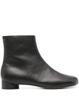 Anatomical Ankle Boots in Black by MM6 Maison Margiela-Shoes-MM6-Idlewild