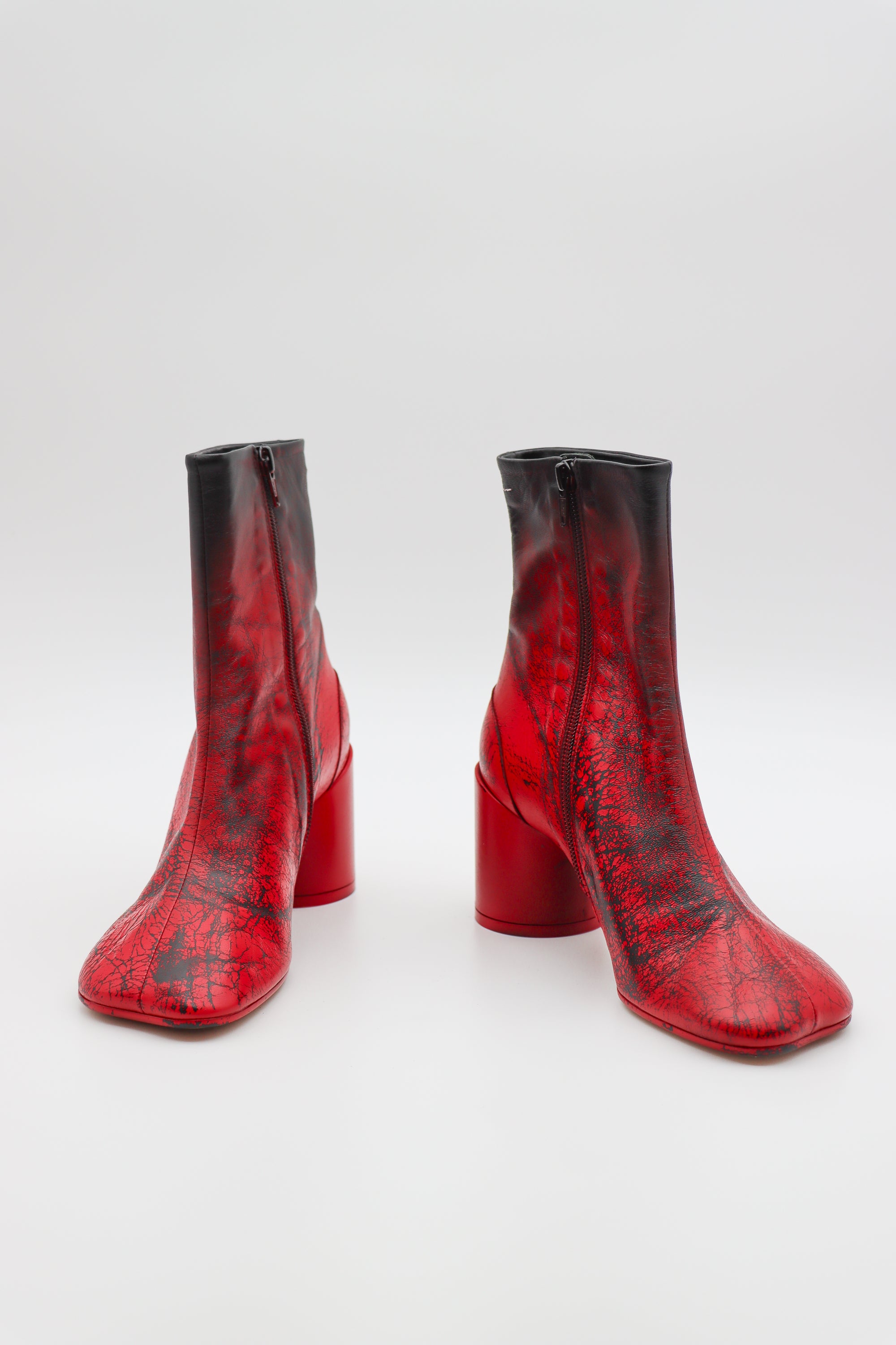 Ankle Boot in Red Paint by MM6 Maison Margiela-MM6-Idlewild-Cincinnati