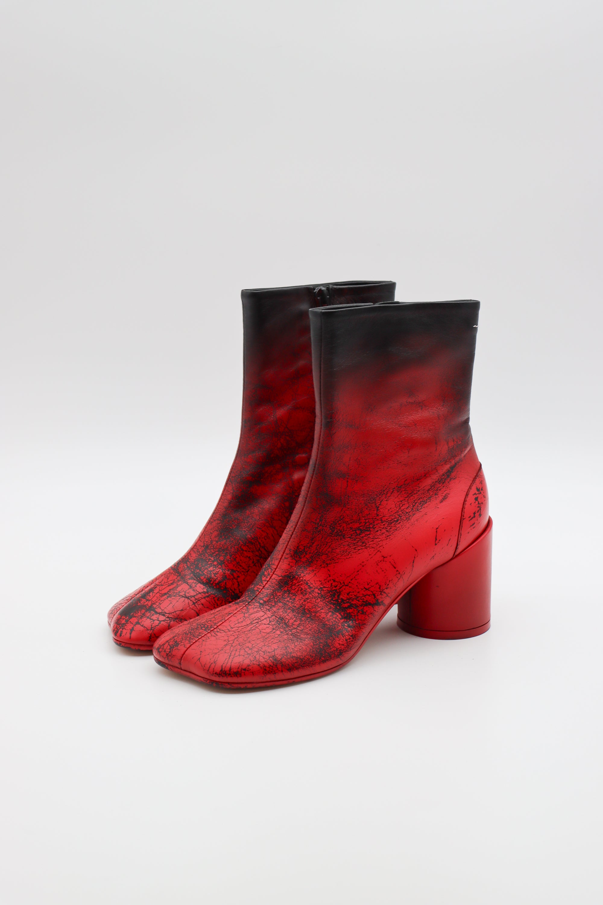 Ankle Boot in Red Paint by MM6 Maison Margiela-MM6-Idlewild-Cincinnati