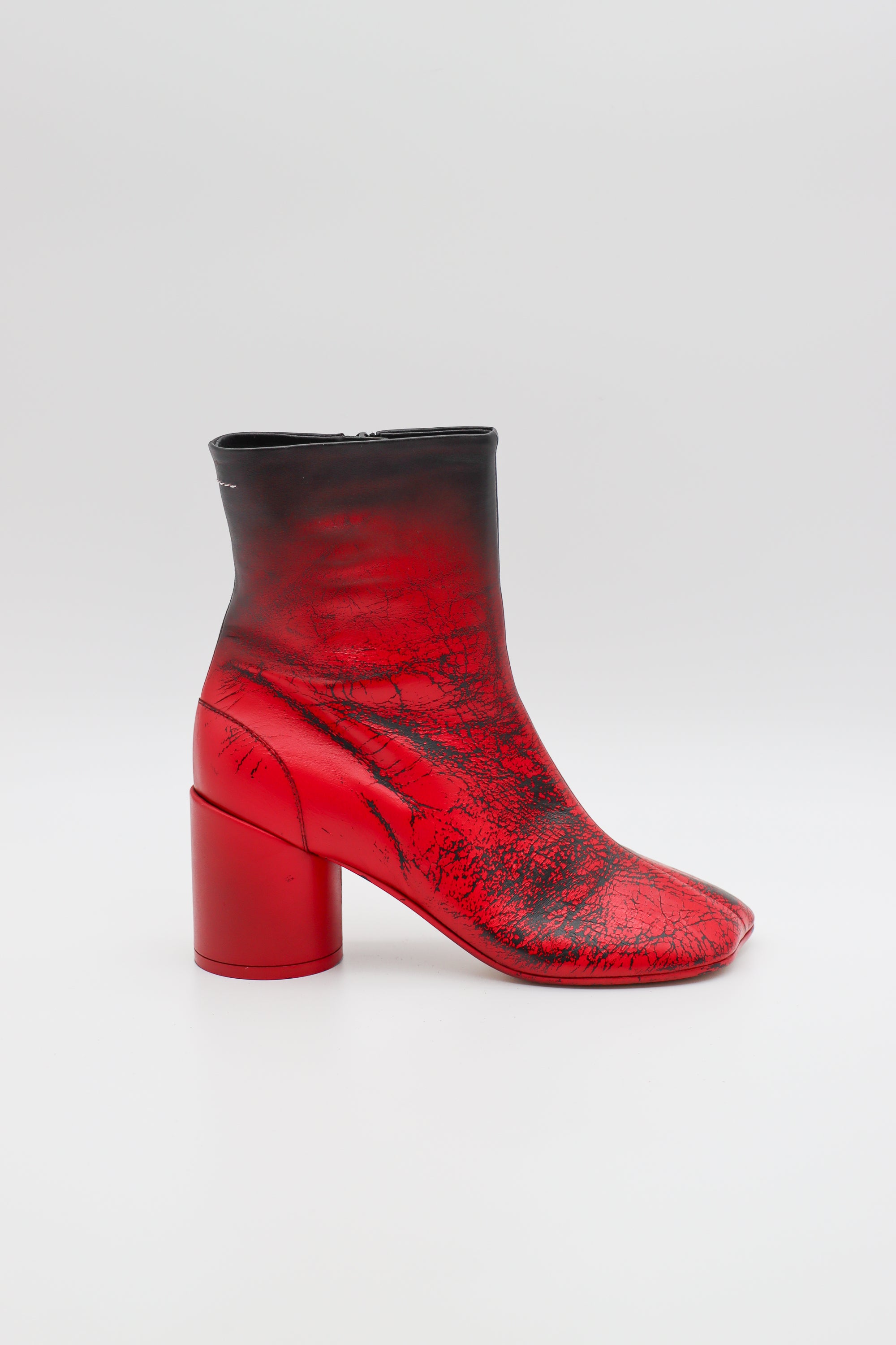 Ankle Boot in Red Paint by MM6 Maison Margiela-MM6-Idlewild-Cincinnati