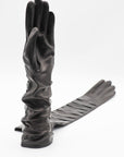 Applique Lambskin Silk Lined Gloves in Black by Gloves Forino 1899-Gloves Forino 1899-Idlewild-Cincinnati