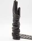Applique Lambskin Silk Lined Gloves in Black by Gloves Forino 1899-Gloves Forino 1899-Idlewild-Cincinnati