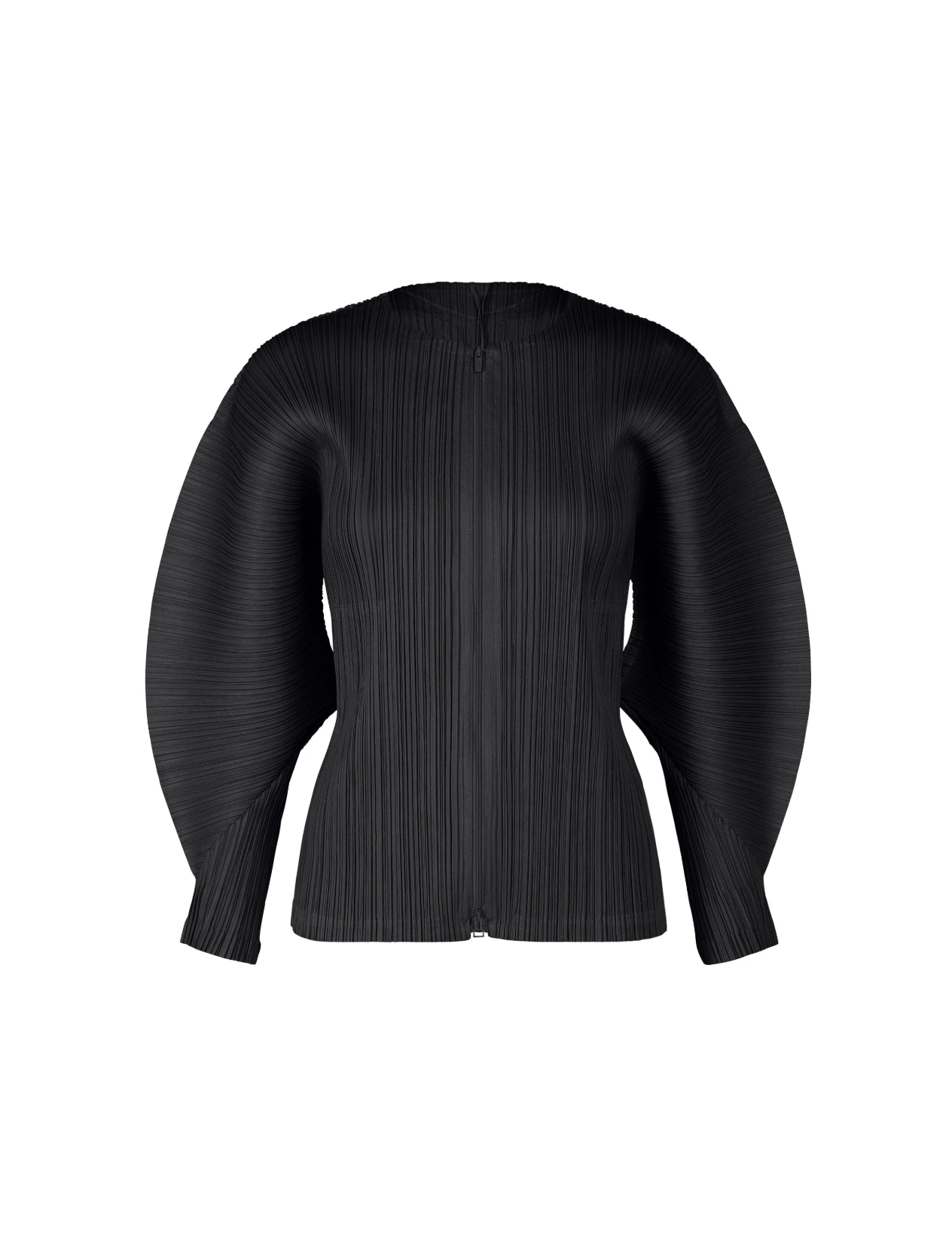 April Monthly Colors Zip-up Cardigan in Black by Pleats Please Issey Miyake-Pleats Please Issey Miyake-Idlewild-Cincinnati