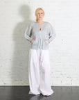 April Monthly Colors Zip-up Cardigan in Cool Gray by Pleats Please Issey Miyake-Pleats Please Issey Miyake-Idlewild-Cincinnati
