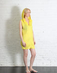 April Monthly Colors Zip-up Sleeveless Top in Yellow by Pleats Please Issey Miyake-Pleats Please Issey Miyake-Idlewild-Cincinnati
