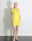 April Monthly Colors Zip-up Sleeveless Top in Yellow by Pleats Please Issey Miyake-Pleats Please Issey Miyake-Idlewild-Cincinnati