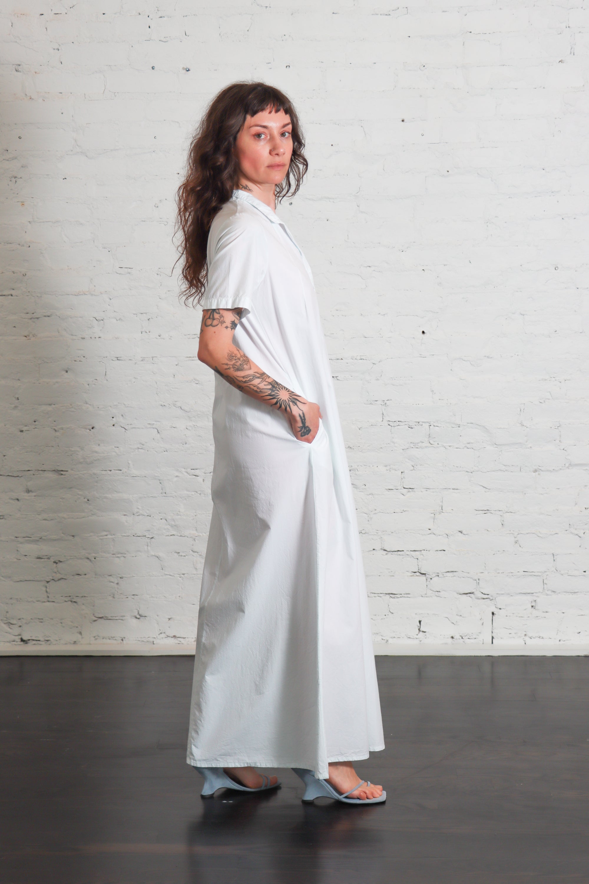 Aragosta Kyoto Dress in Acqua by Labo.Art-Labo.Art-Idlewild