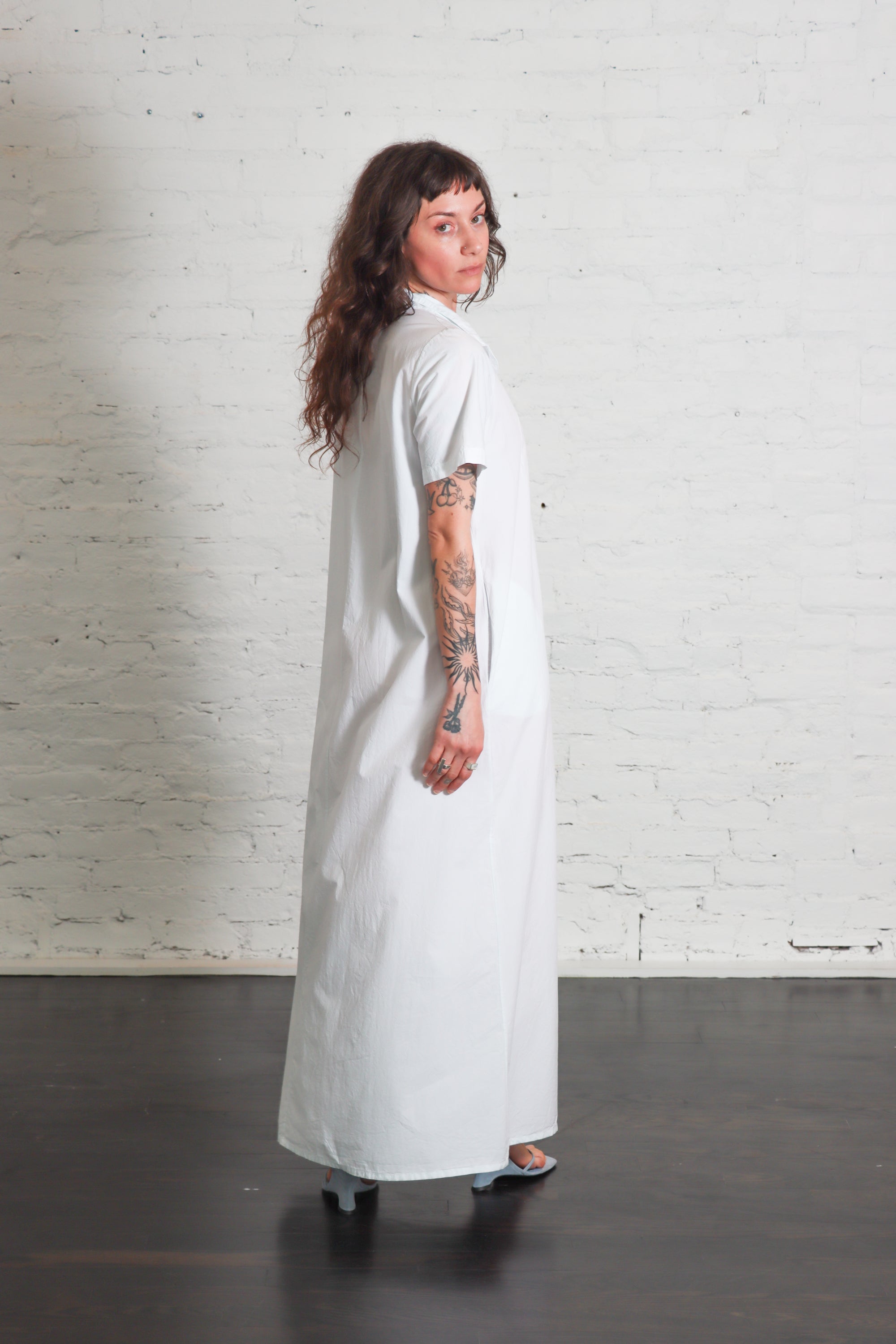 Aragosta Kyoto Dress in Acqua by Labo.Art-Labo.Art-Idlewild