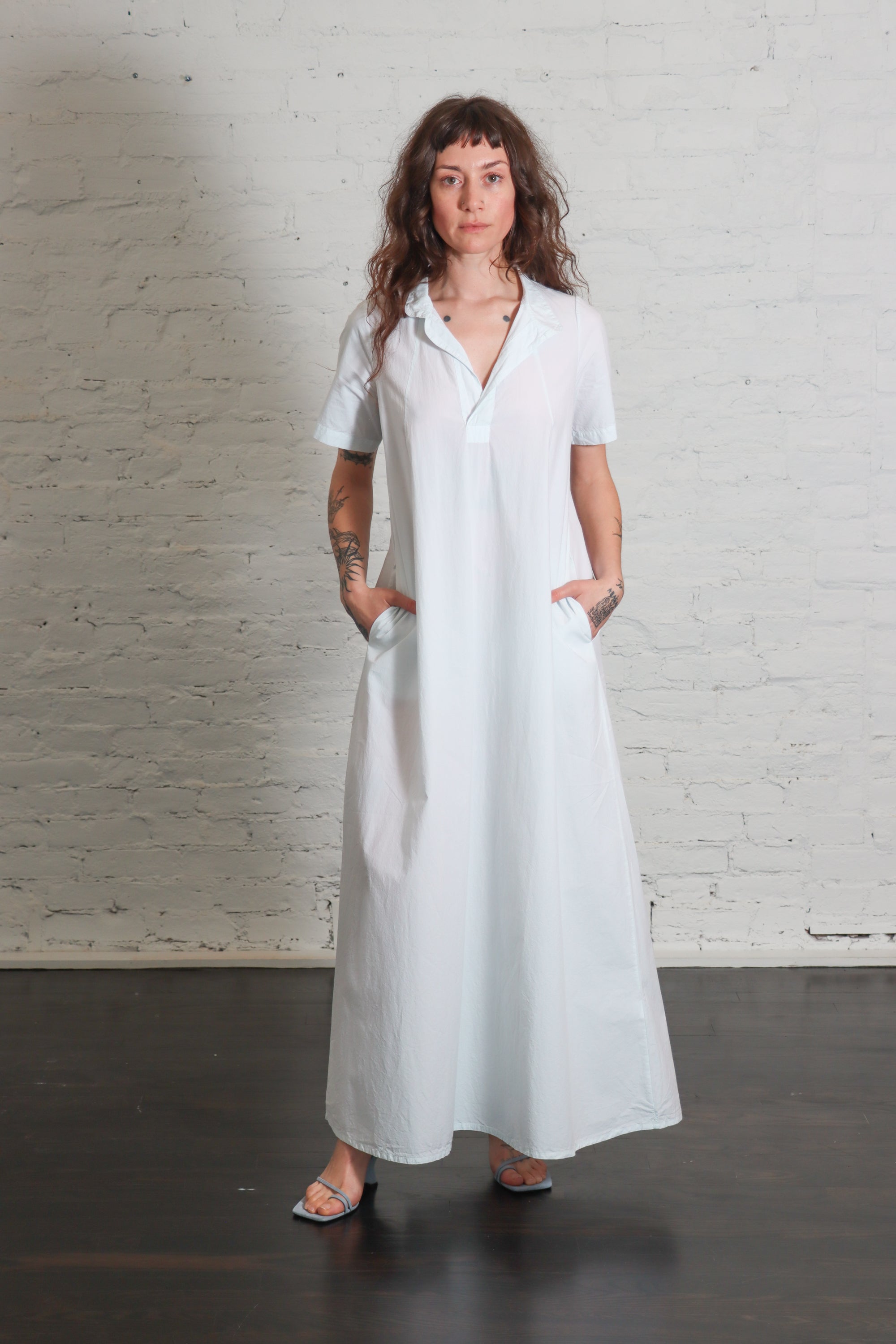 Aragosta Kyoto Dress in Acqua by Labo.Art-Labo.Art-Idlewild