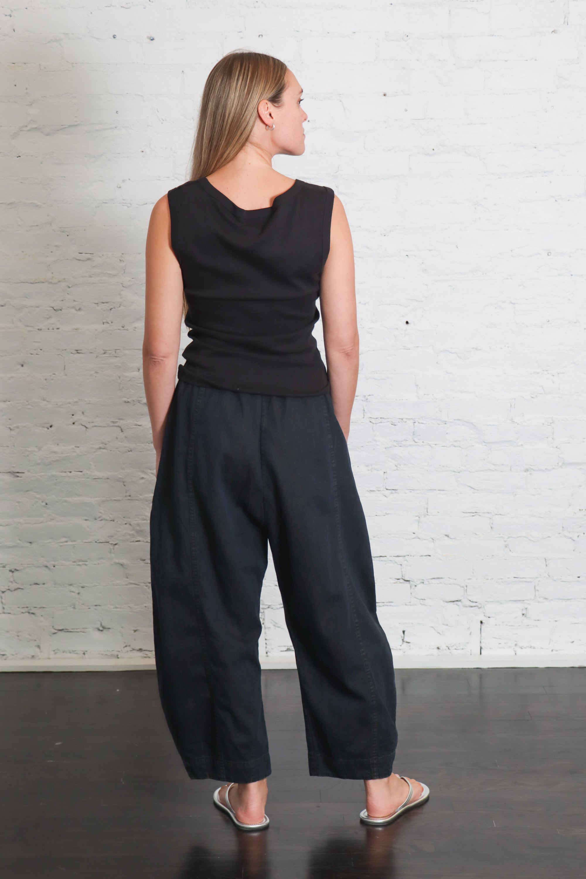 Organic Cotton 90's Top in Jet Black by St. Agni-St. Agni-Idlewild