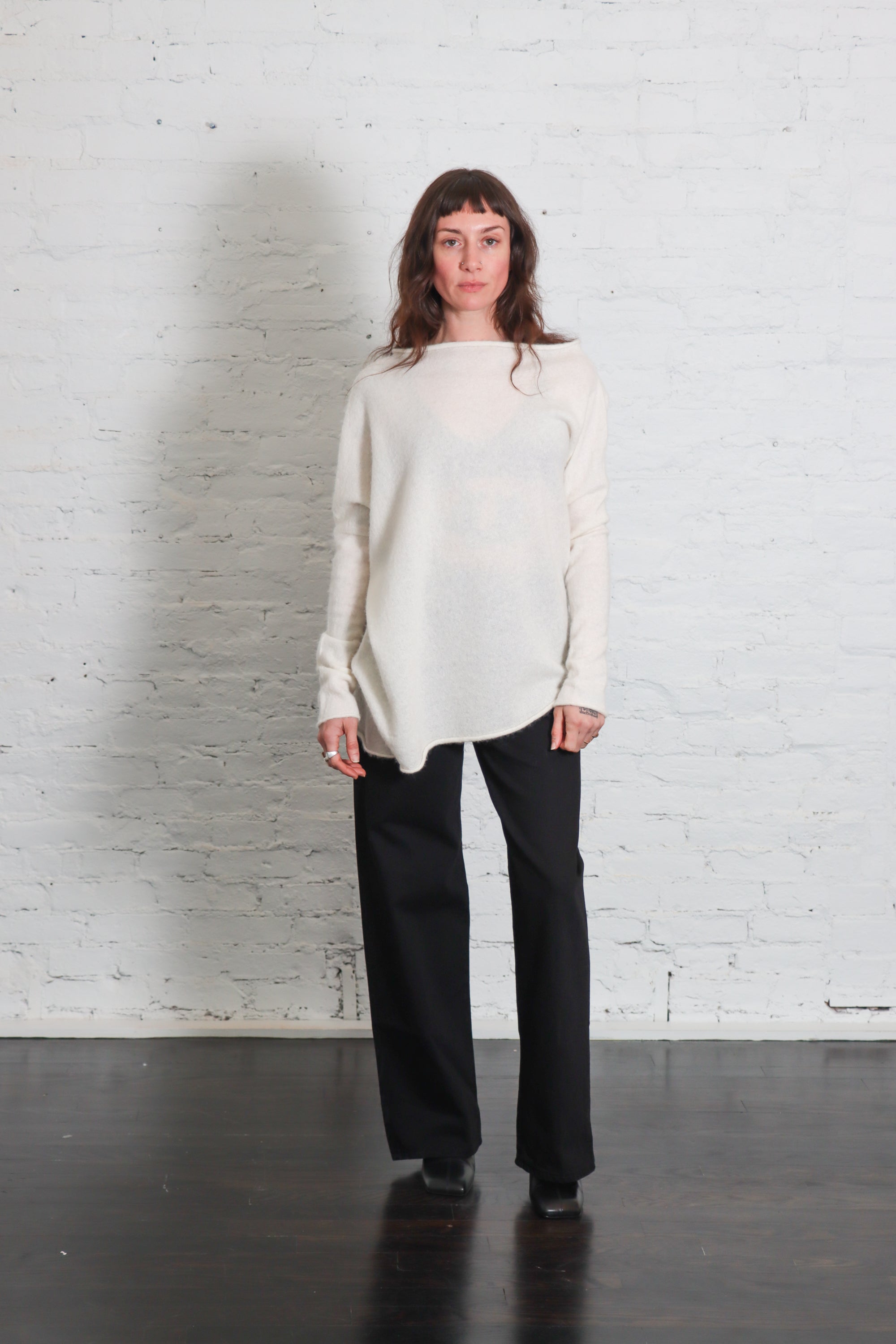 Askew Boatneck in Raw White by Lauren Manoogian-Tops-Lauren Manoogian-Idlewild