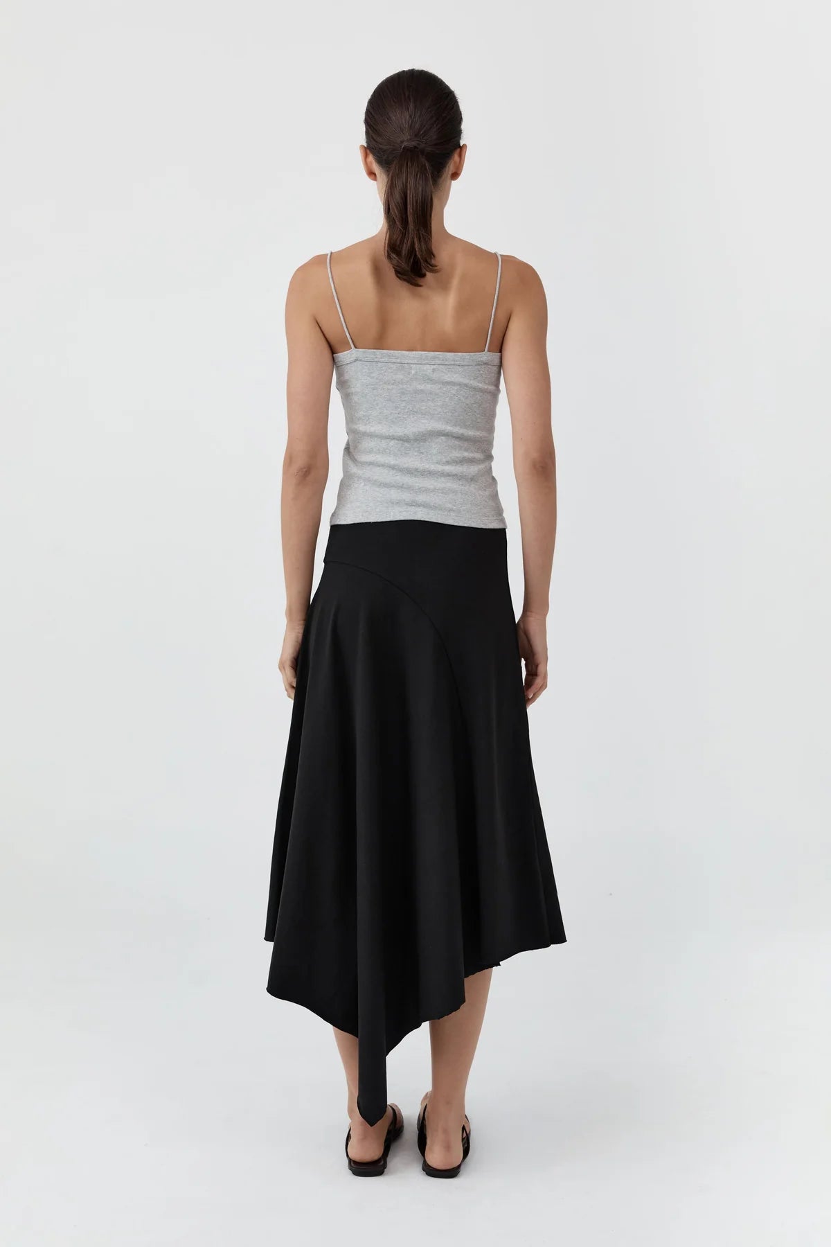 Asymm Drape Skirt in Black by St. Agni-St. Agni-Idlewild-Cincinnati