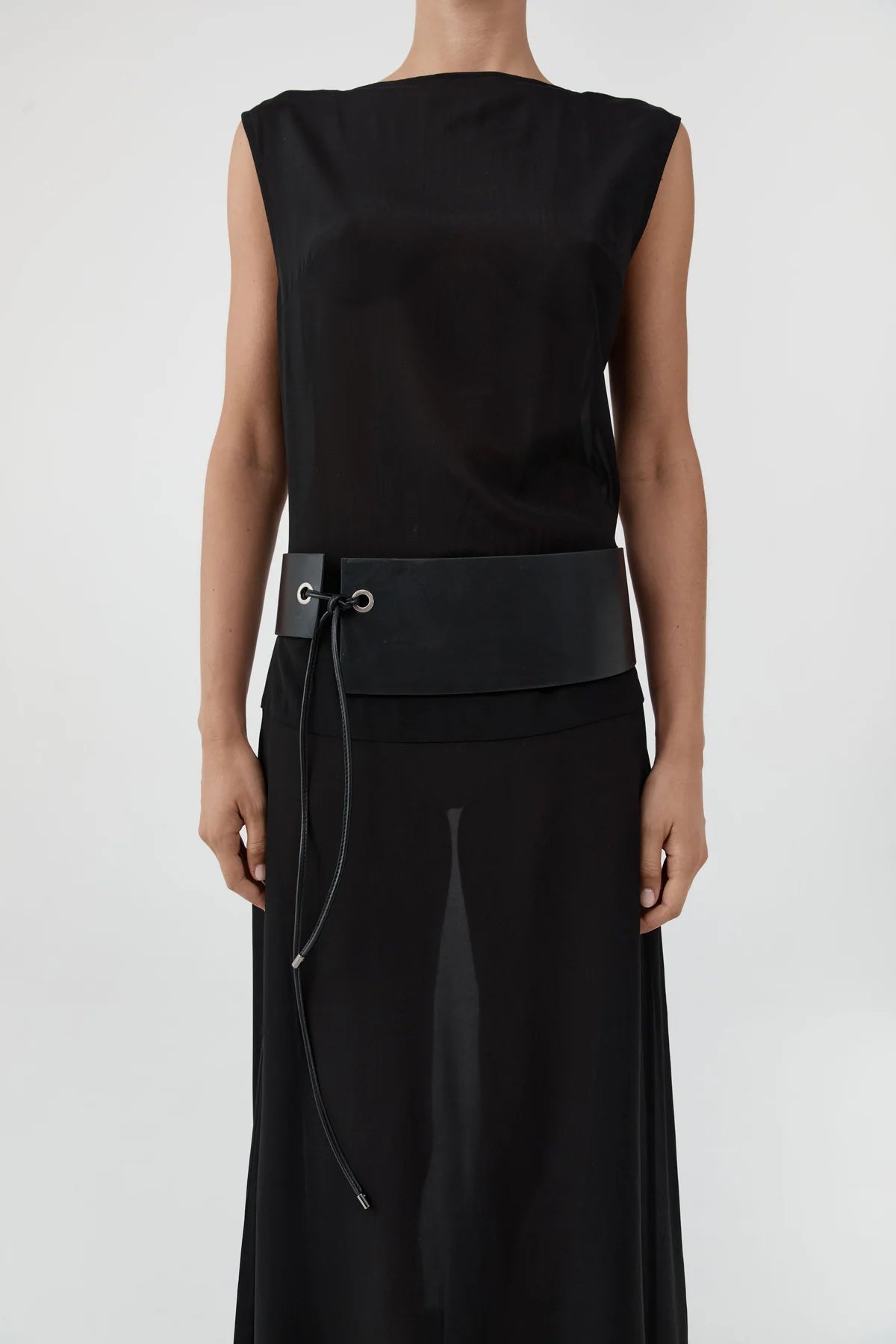 Asymmetric Belt in Black by St. Agni-St. Agni-Idlewild-Cincinnati
