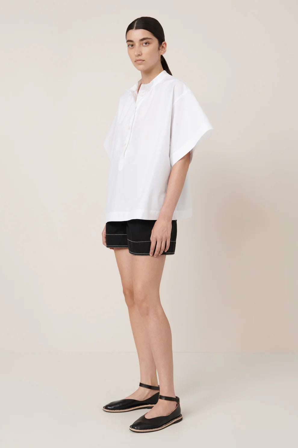 Atelier Shirt in White by Kowtow-Kowtow-Idlewild