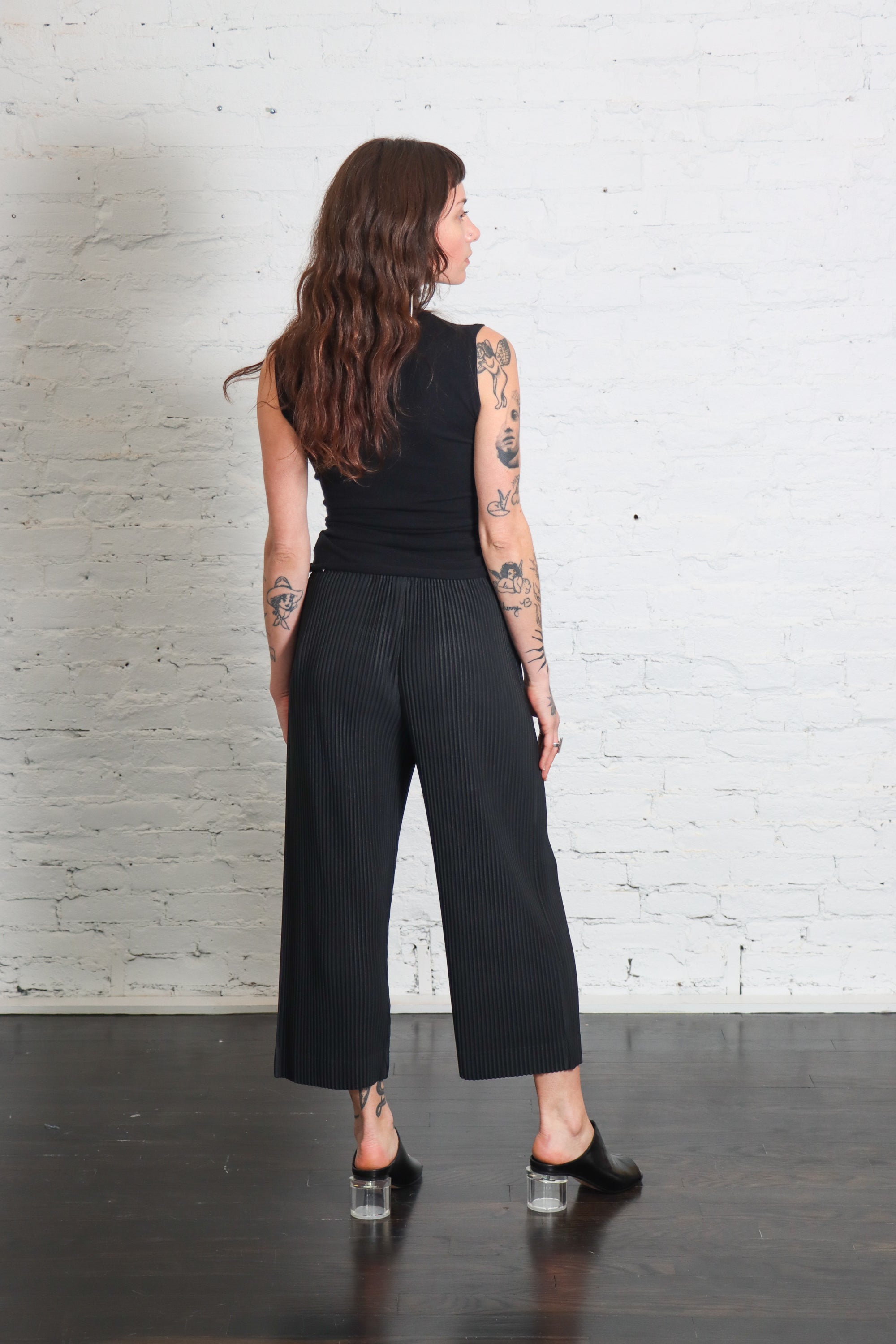 August Monthly Colors Pants in Black by Homme Plissé Issey Miyake-Homme Plissé Issey Miyake-Idlewild-Cincinnati