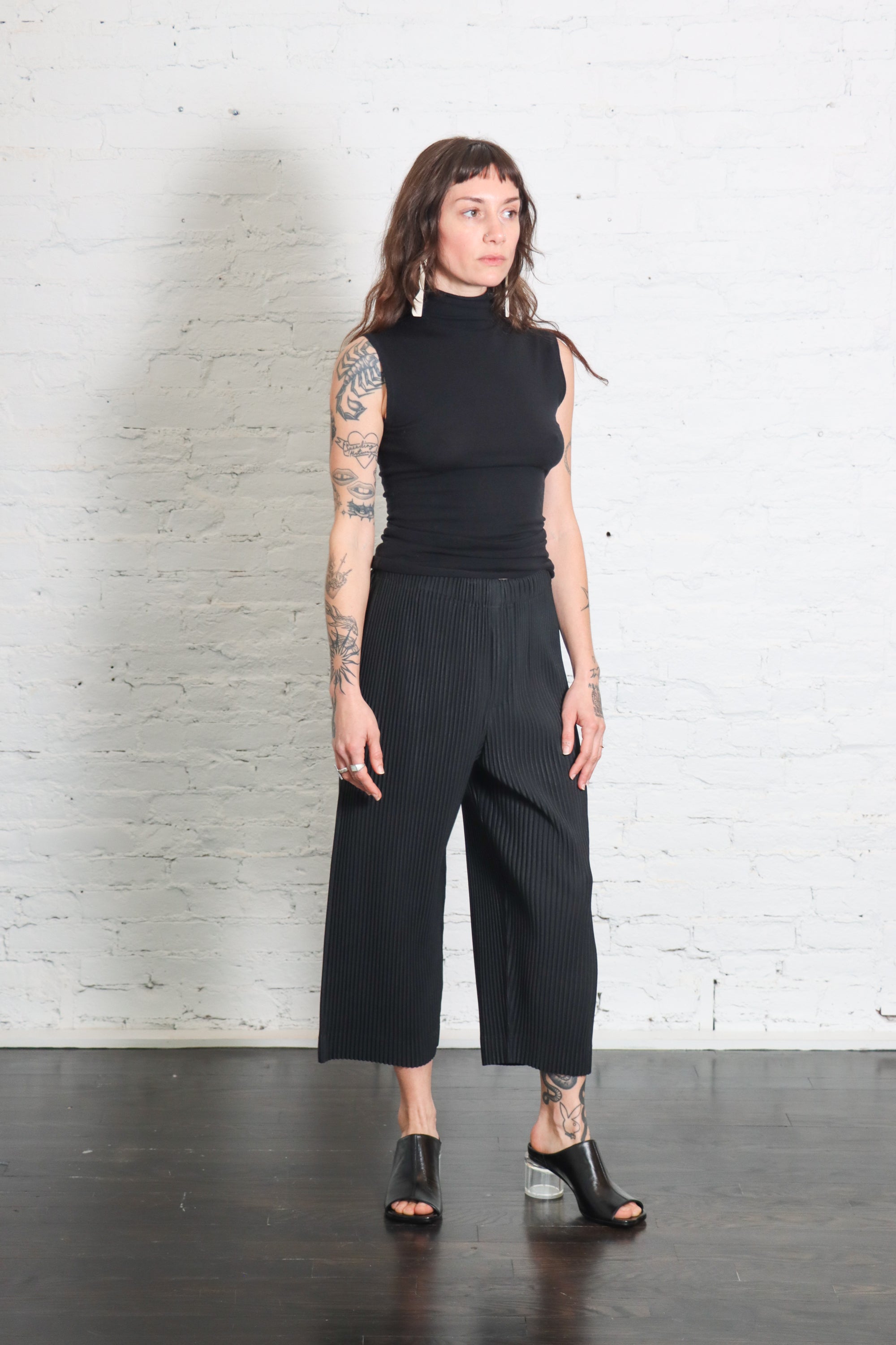 August Monthly Colors Pants in Black by Homme Plissé Issey Miyake-Homme Plissé Issey Miyake-Idlewild-Cincinnati