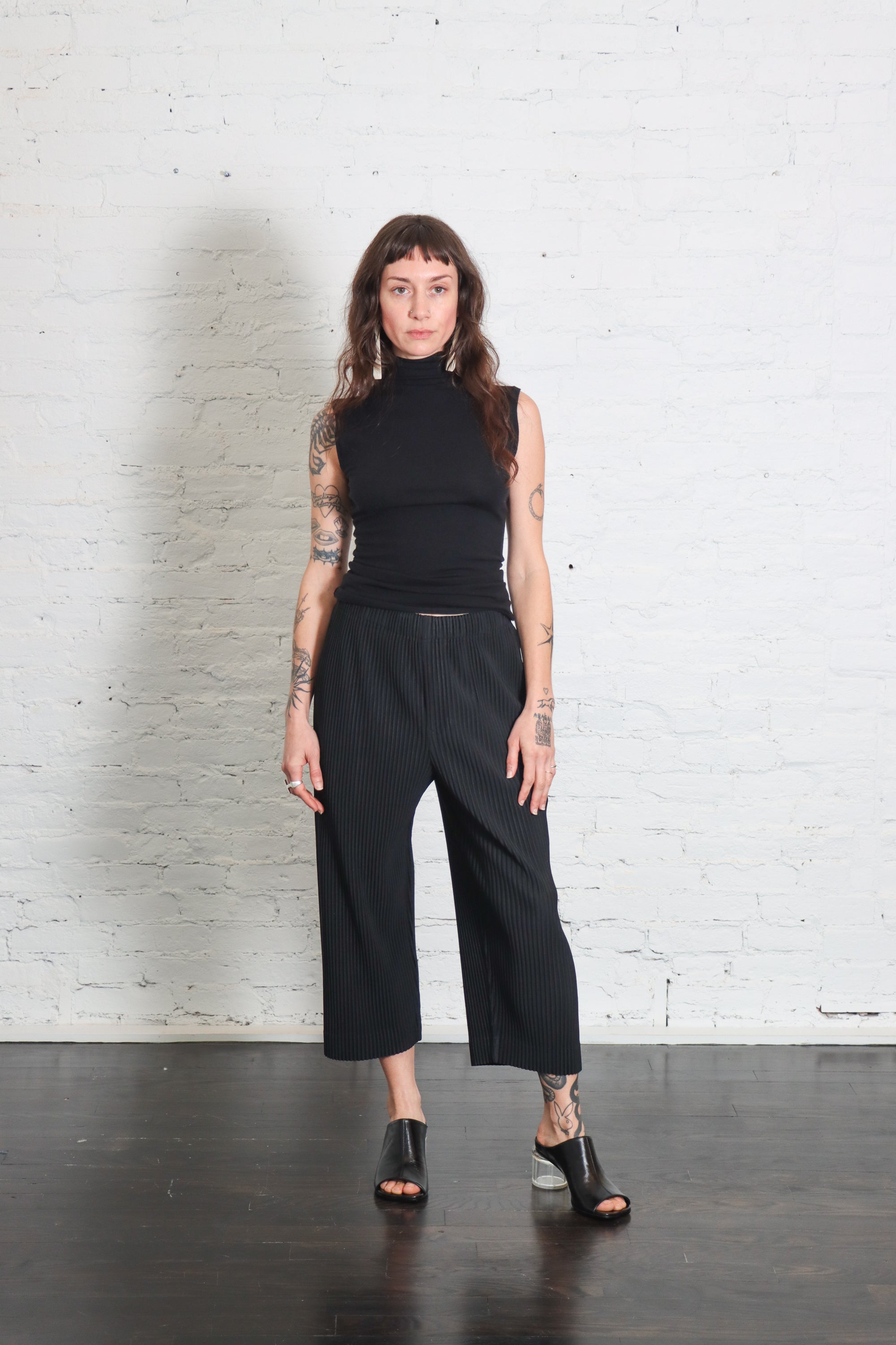 August Monthly Colors Pants in Black by Homme Plissé Issey Miyake-Homme Plissé Issey Miyake-Idlewild-Cincinnati