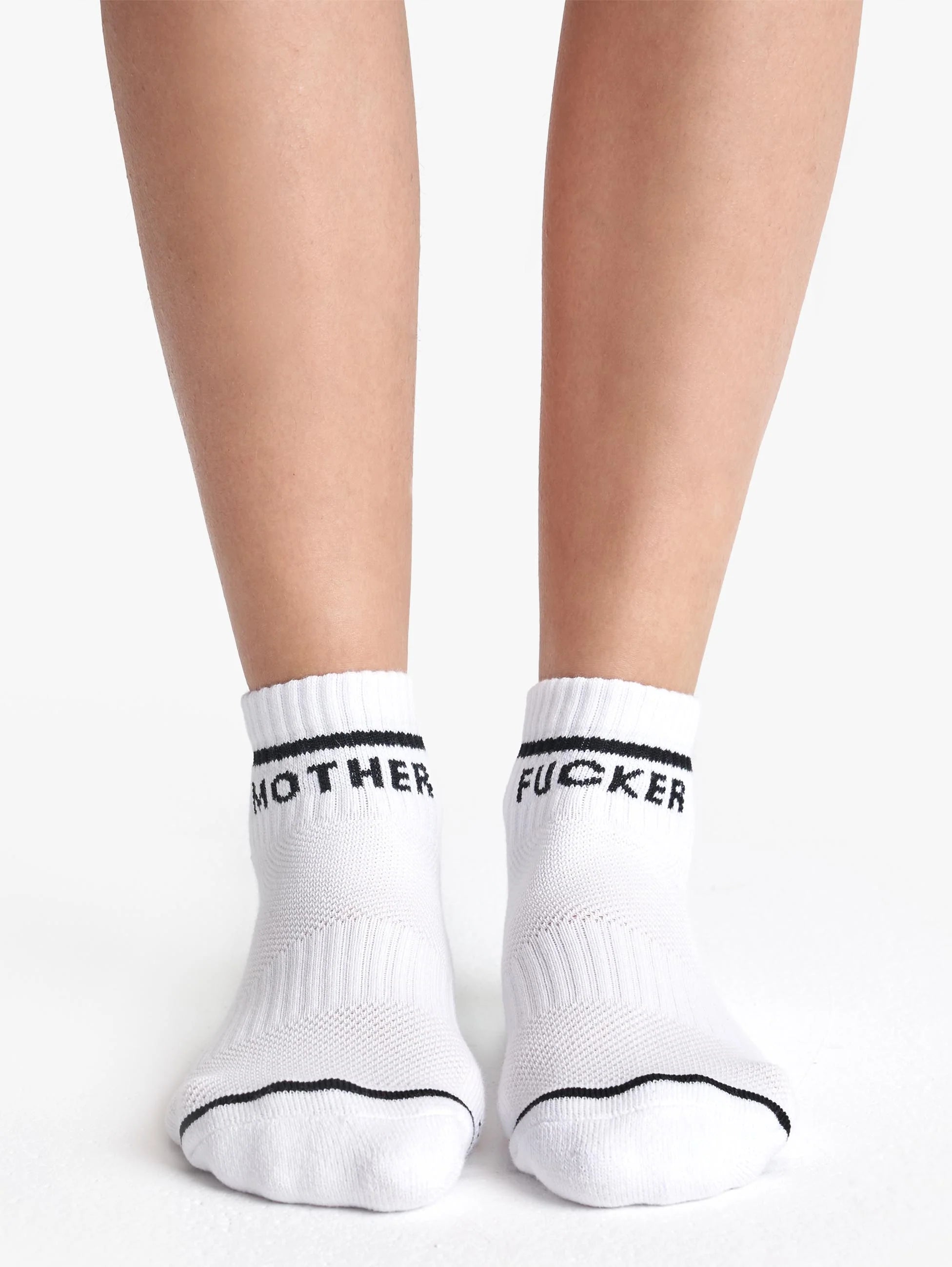 Baby Steps MF Ankle Socks in White by Mother Denim-Socks-Mother-Idlewild