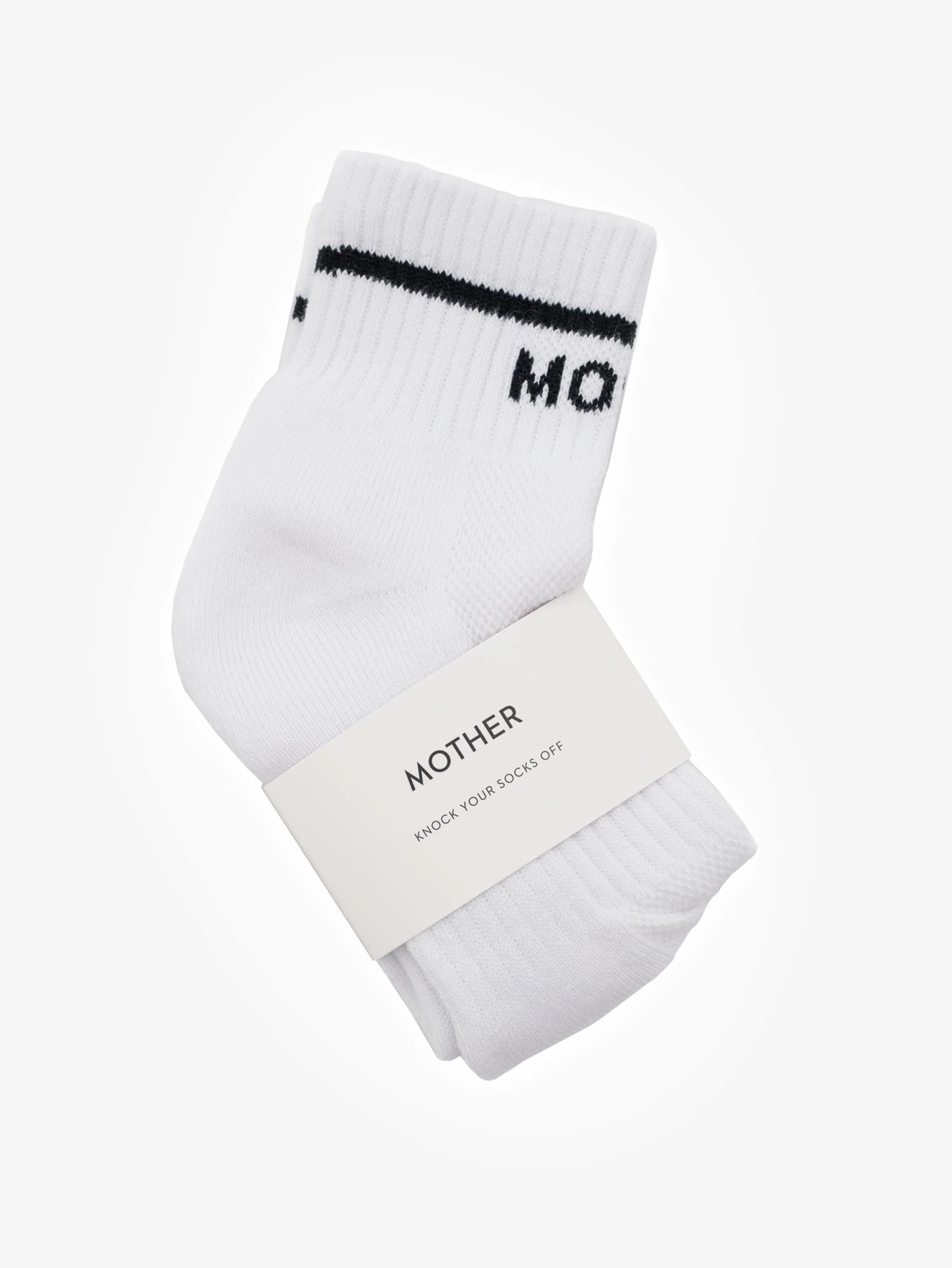Baby Steps MF Ankle Socks in White by Mother Denim-Socks-Mother-Idlewild