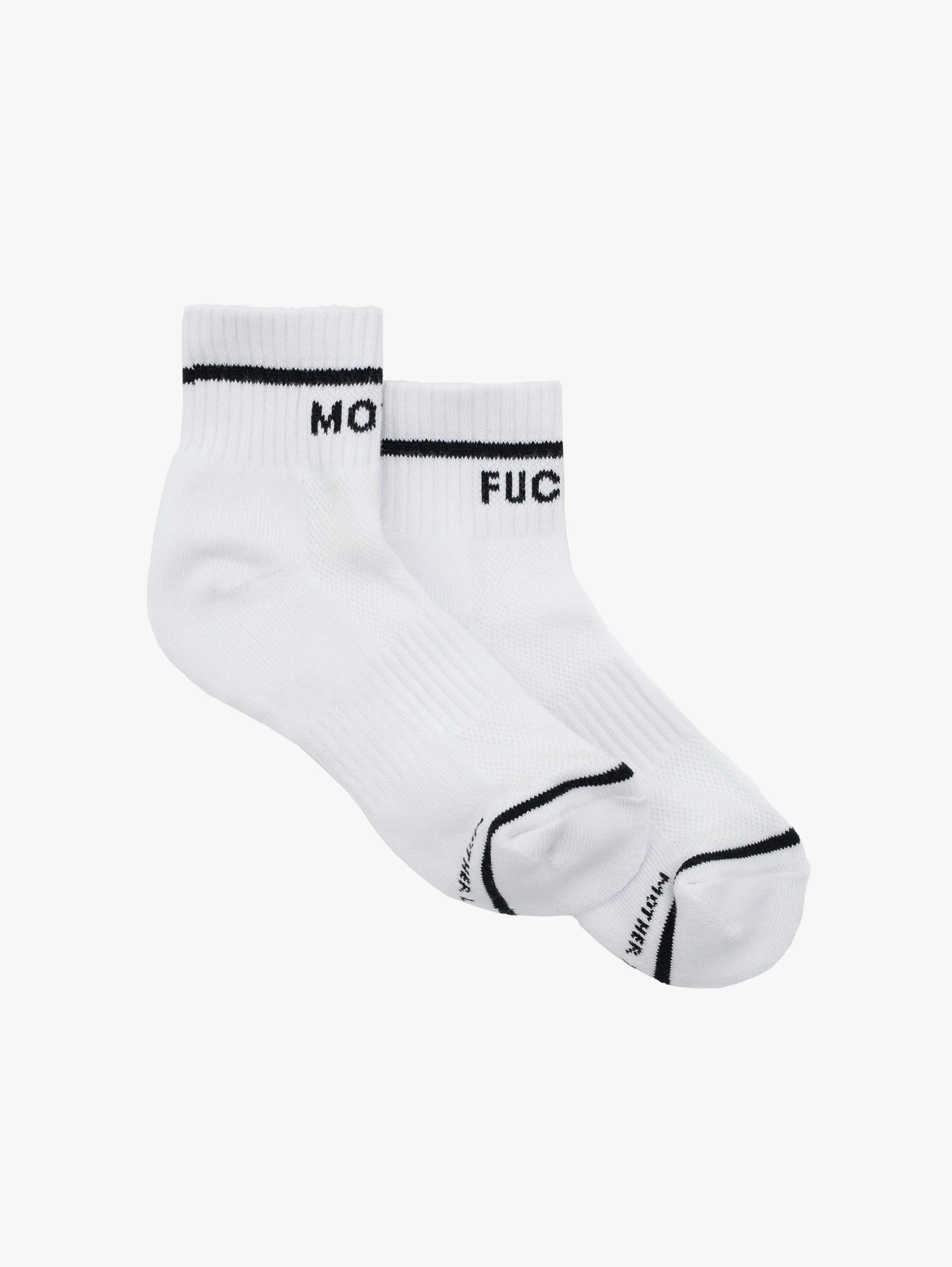 Baby Steps MF Ankle Socks in White by Mother Denim-Socks-Mother-Idlewild