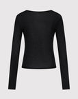 Baby Wool Long Sleeve Top in Black by St. Agni-St. Agni-Idlewild-Cincinnati