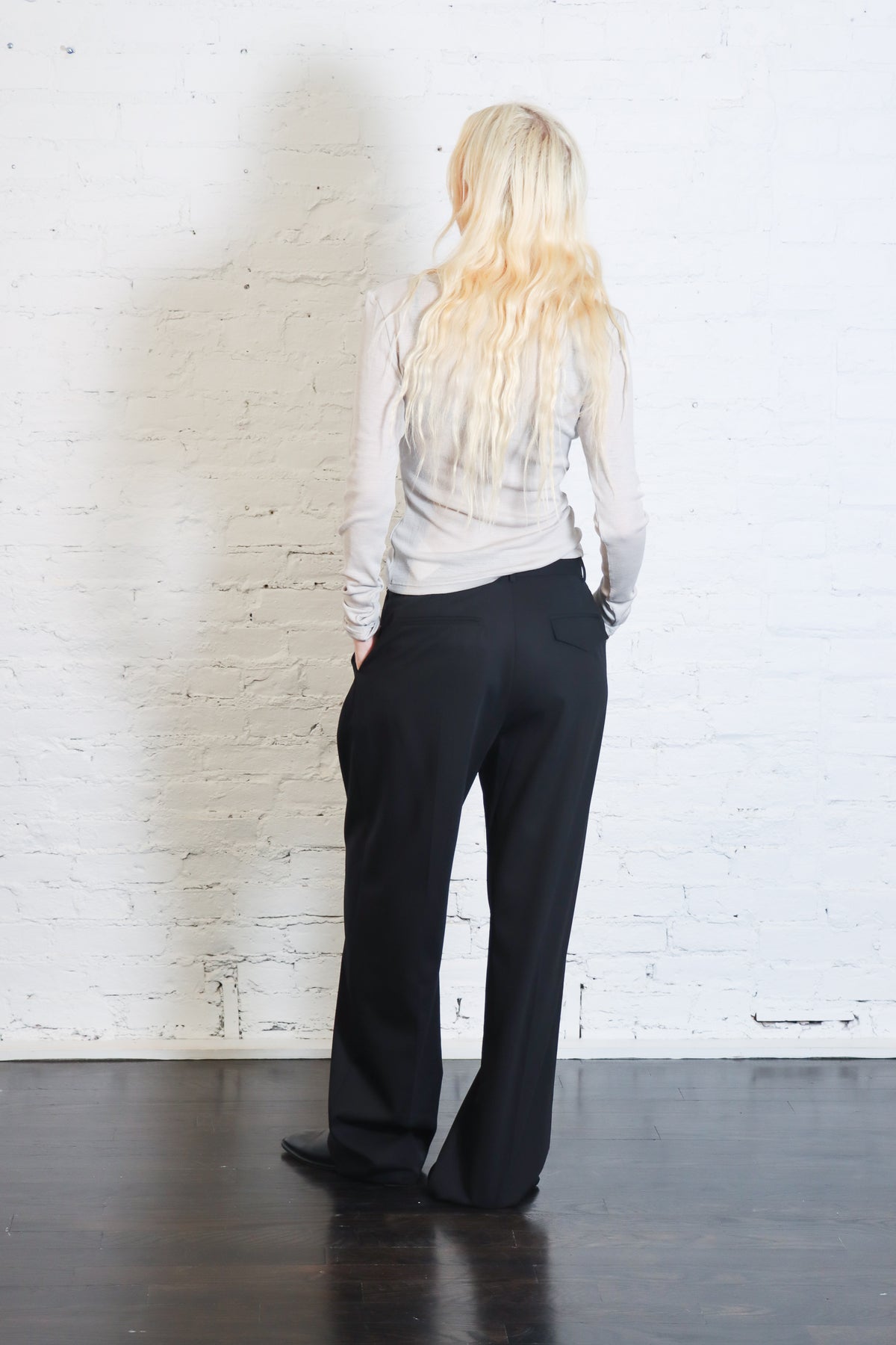 Baby Wool Long Sleeve Top in Soft Ash by St. Agni-St. Agni-Idlewild-Cincinnati