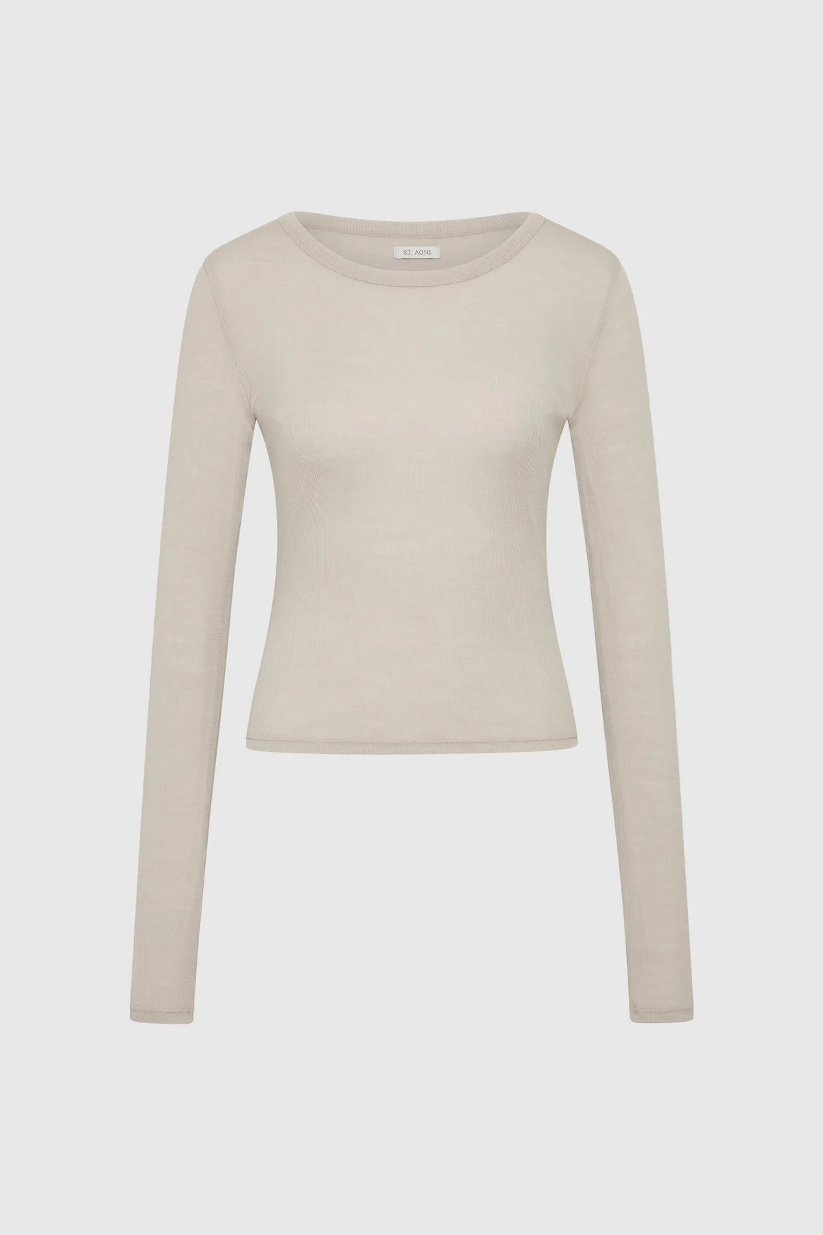 Baby Wool Long Sleeve Top in Soft Ash by St. Agni-St. Agni-Idlewild-Cincinnati