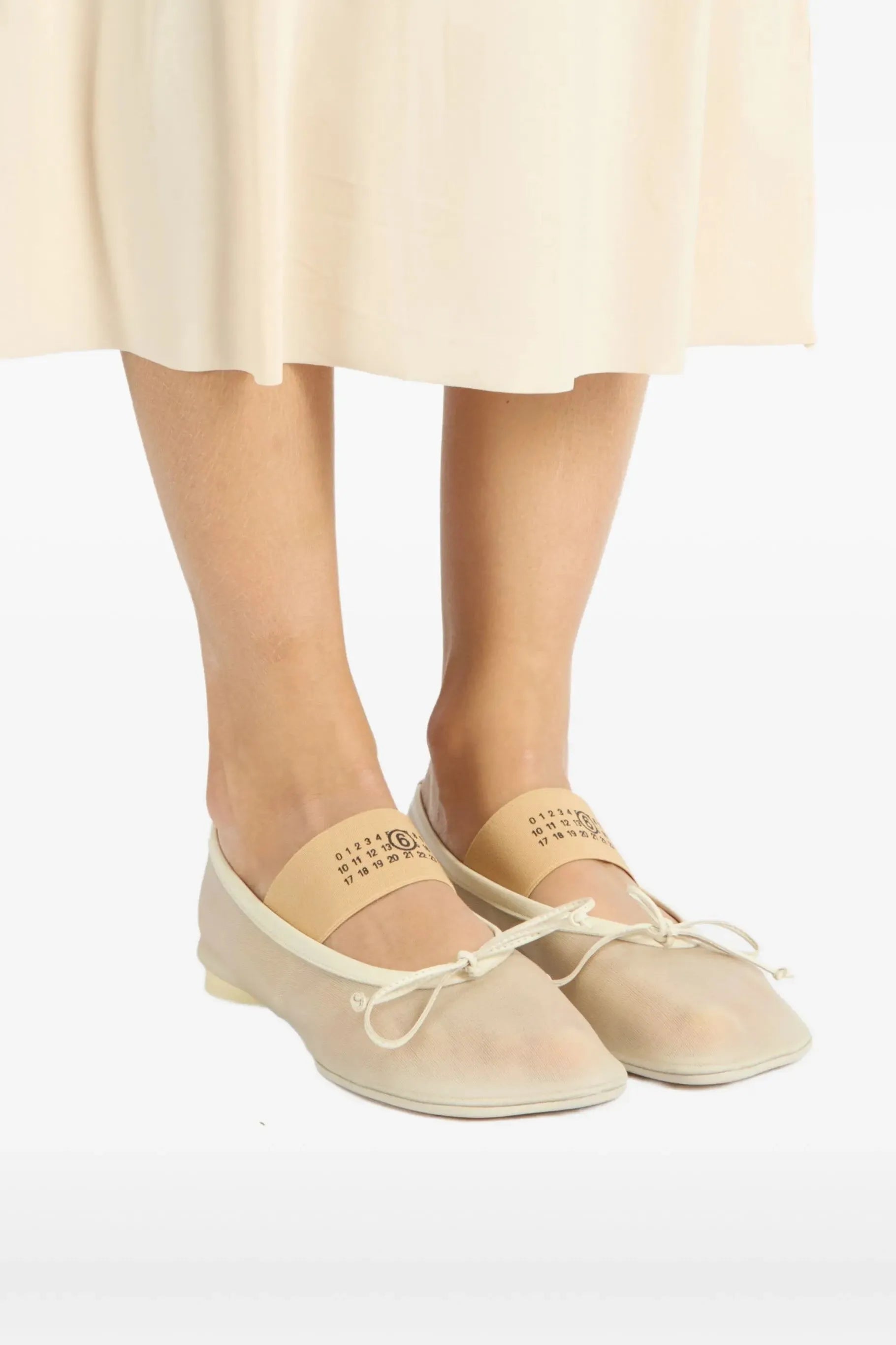 Ballet Shoe in Bleached Sand by MM6 Maison Margiela-Shoes-MM6-Idlewild