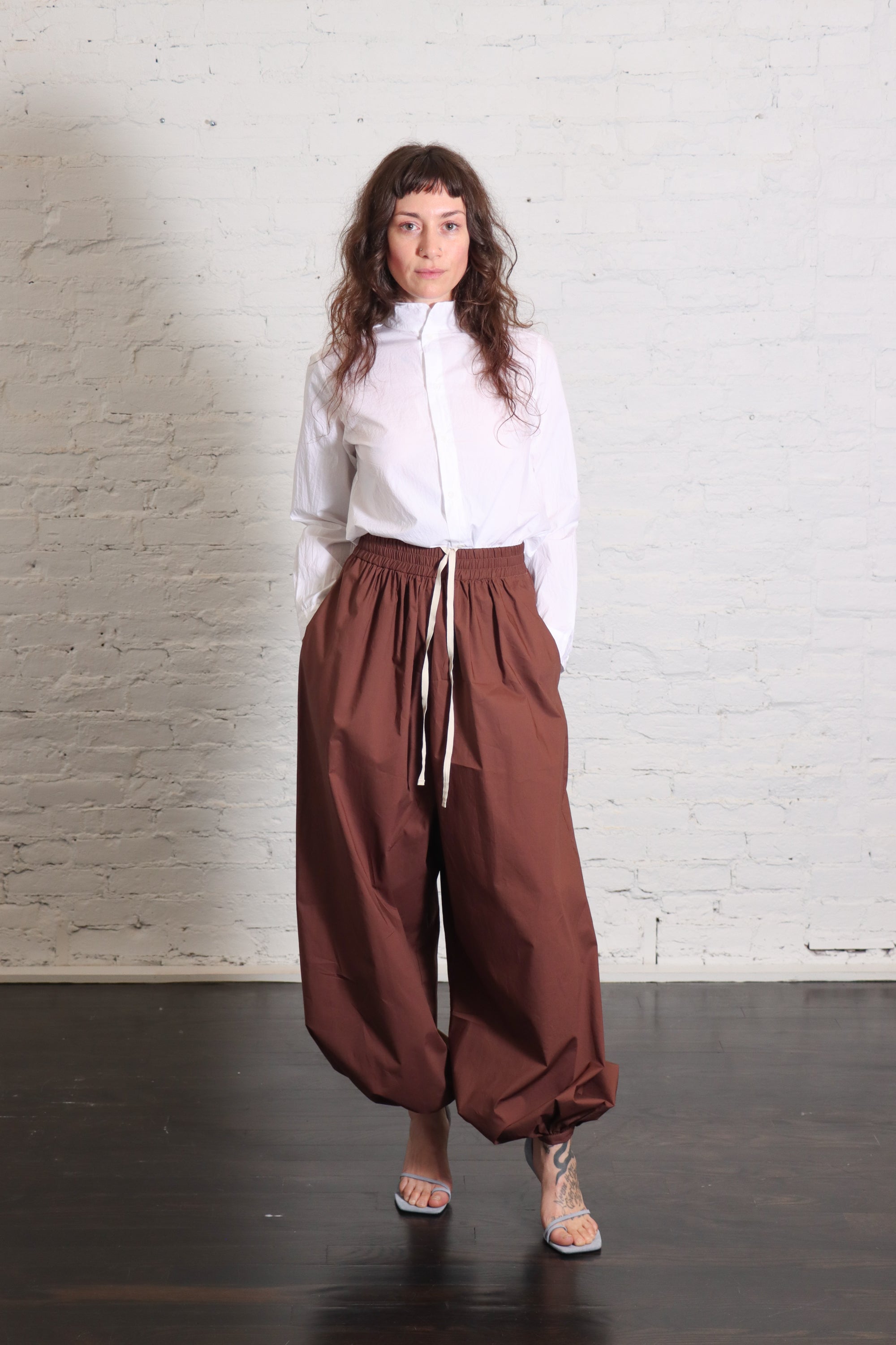 Balloon Pants in Choco by Alysi-Alysi-Idlewild