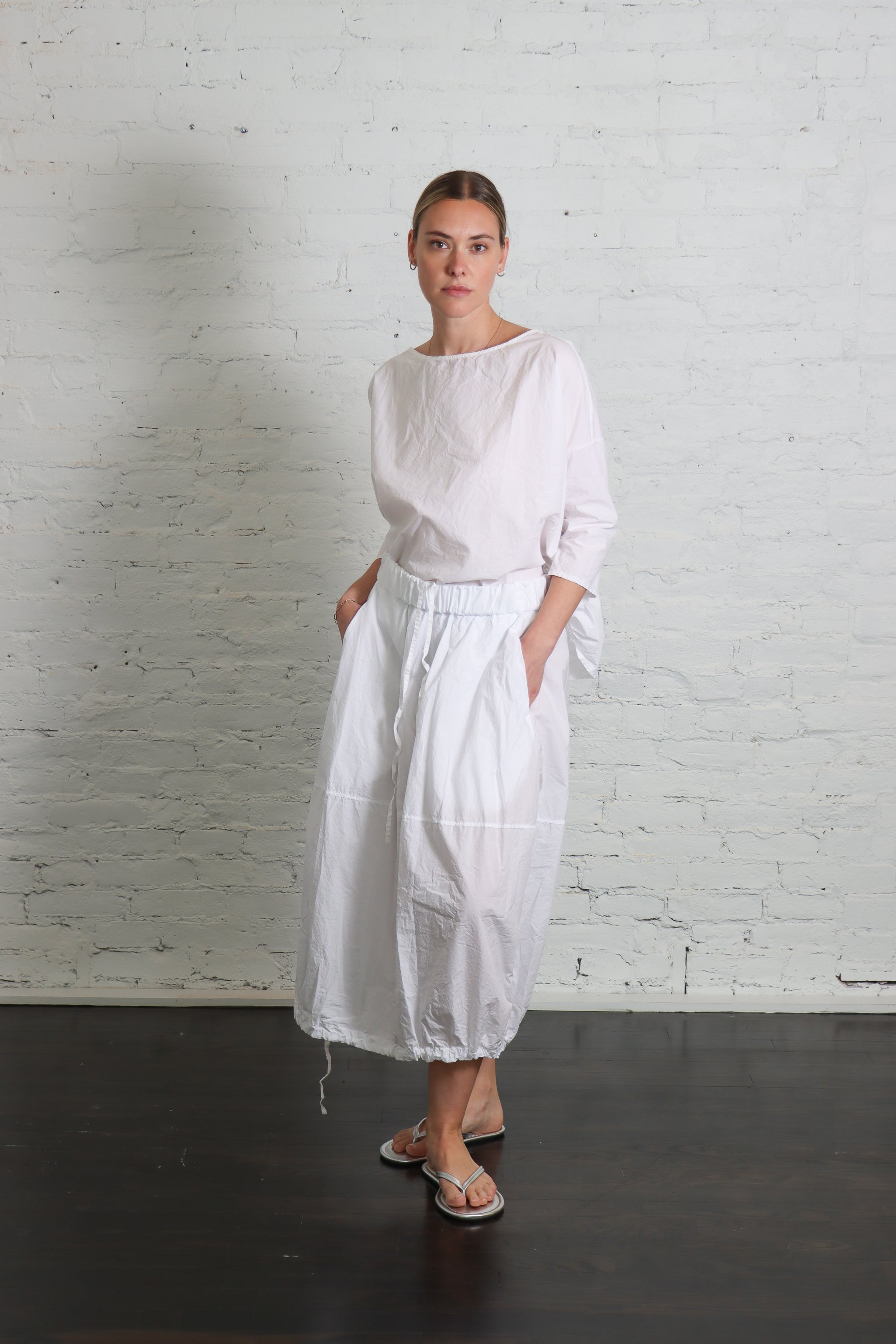 Balloon Skirt TC in White by Album Di Famiglia-Album Di Famiglia-Idlewild-Cincinnati