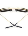 Bandit Readers in Matte Gold & Black by Caddis-Accessories-Caddis Eyewear-Idlewild