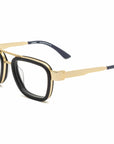 Bandit Readers in Matte Gold & Black by Caddis-Accessories-Caddis Eyewear-Idlewild