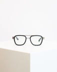 Bandit Readers in Matte Gunmetal & Black by Caddis-Caddis Eyewear-Idlewild